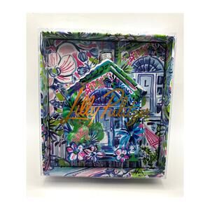 Lilly Pulitzer Glass Ornament Floral Print NIB